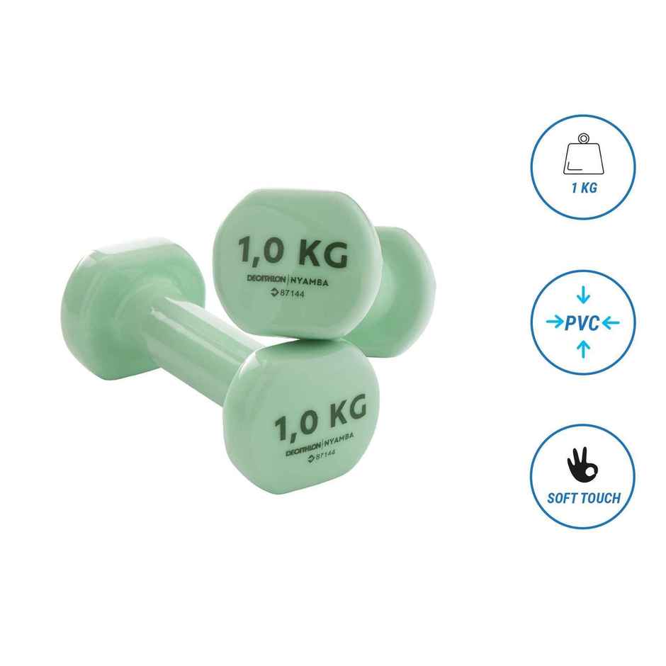 Decathlon Domyos Dumbbell Set | Green | 2 kg