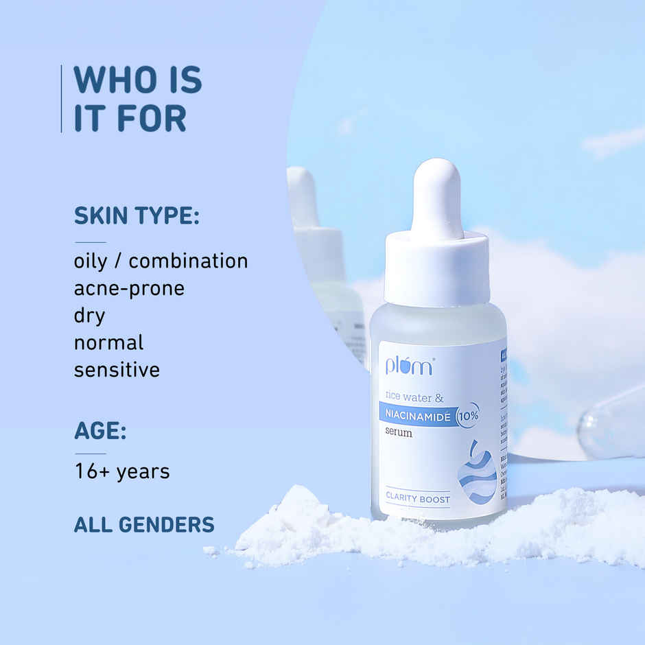 Plum Rice Water & 10% Niacinamide Serum