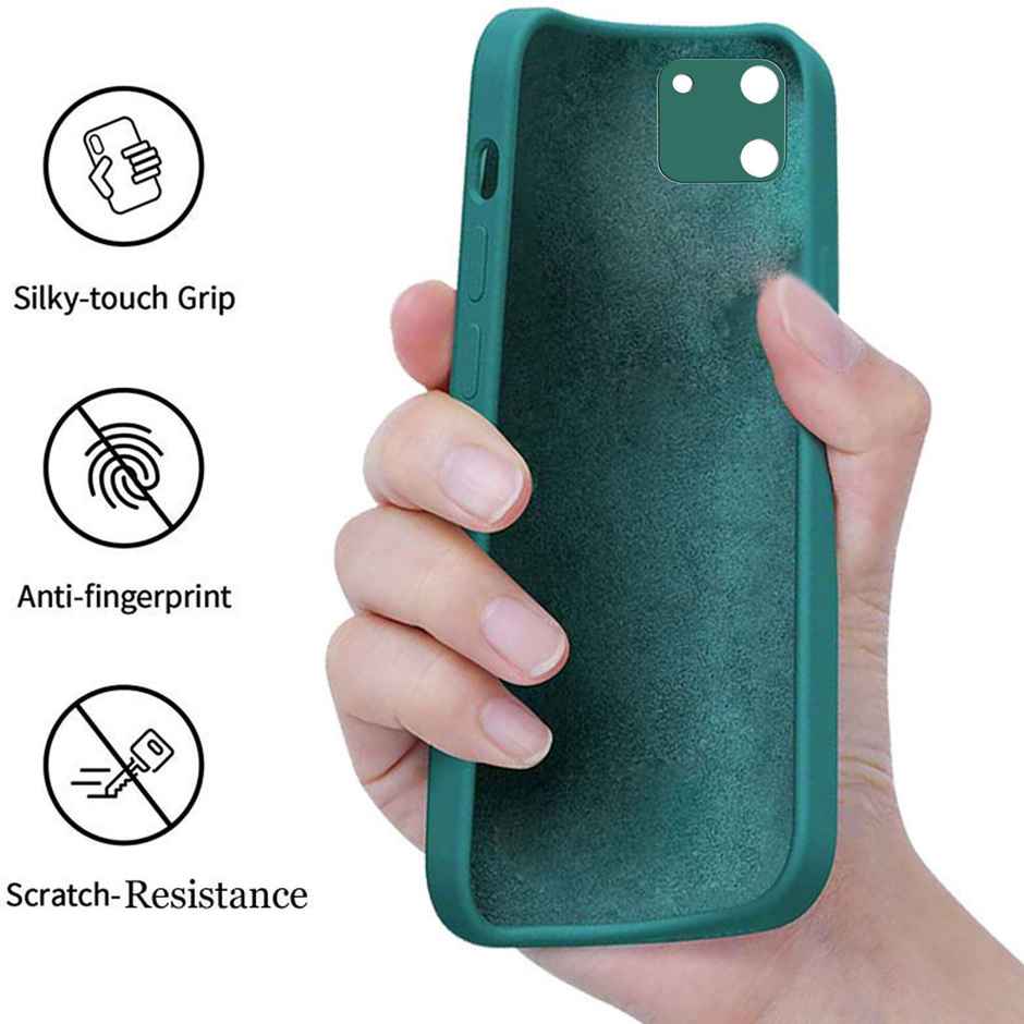 Artistque Case for Realme C11 Back Cover - Plain Liquid Silicone Cover