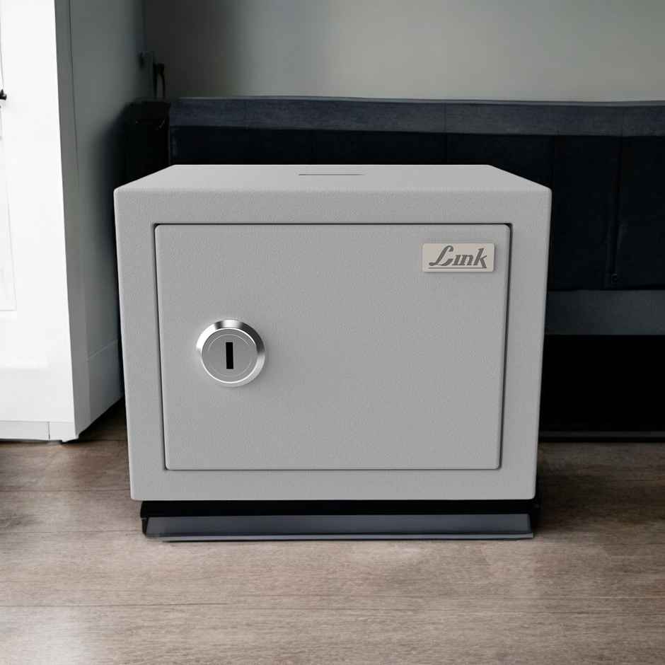 Link Smart Safe Locker | Gullak Safe | 2L | Key Access | Grey | LS-SF-05-OB