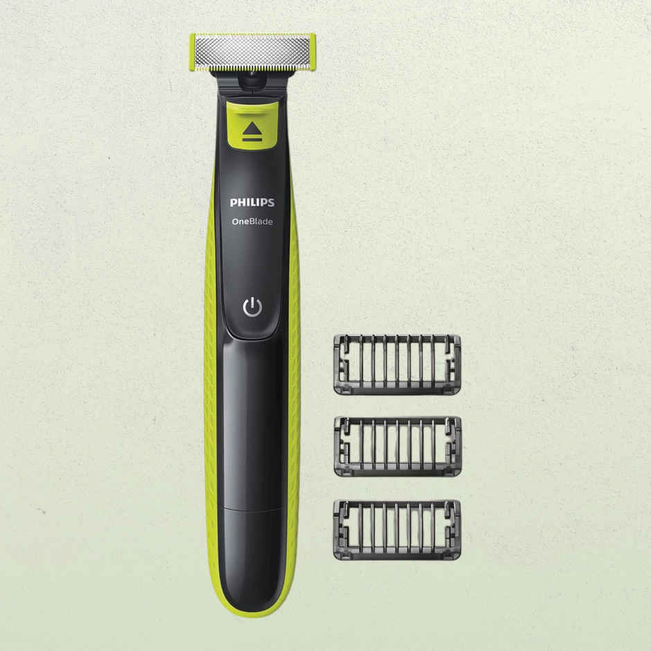 Philips Oneblade Hybrid Trimmer and Shaver with 3 Trimming Combs|QP2525/10
