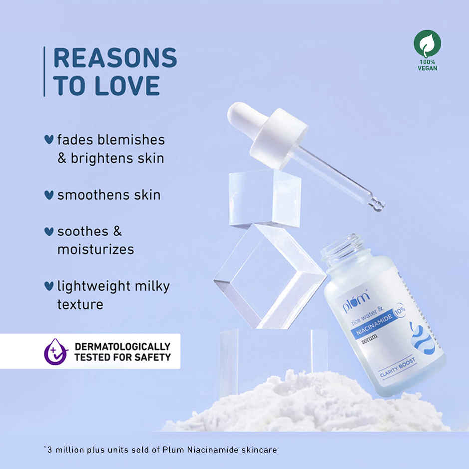 Plum Rice Water & 10% Niacinamide Serum