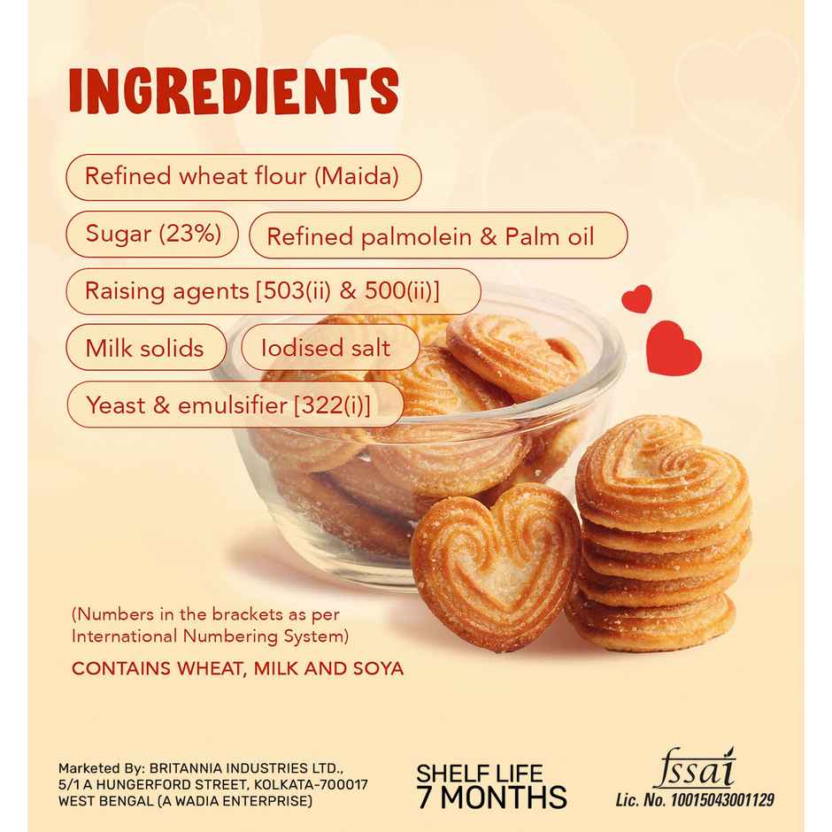 Britannia Little Hearts Classic Crunch Biscuits | Knit pack