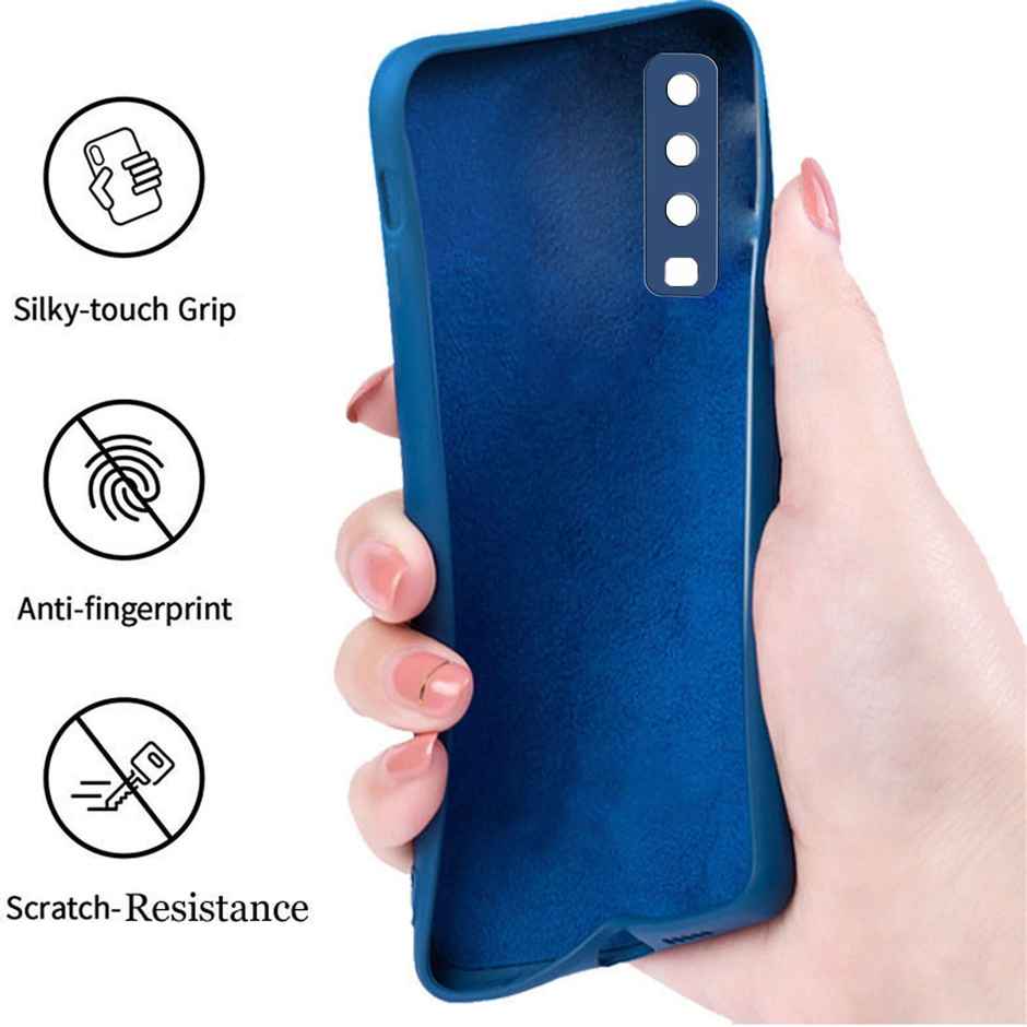 Artistque Case for Samsung Galaxy A7 2018 Back Cover - Plain Liquid Silicone Cover