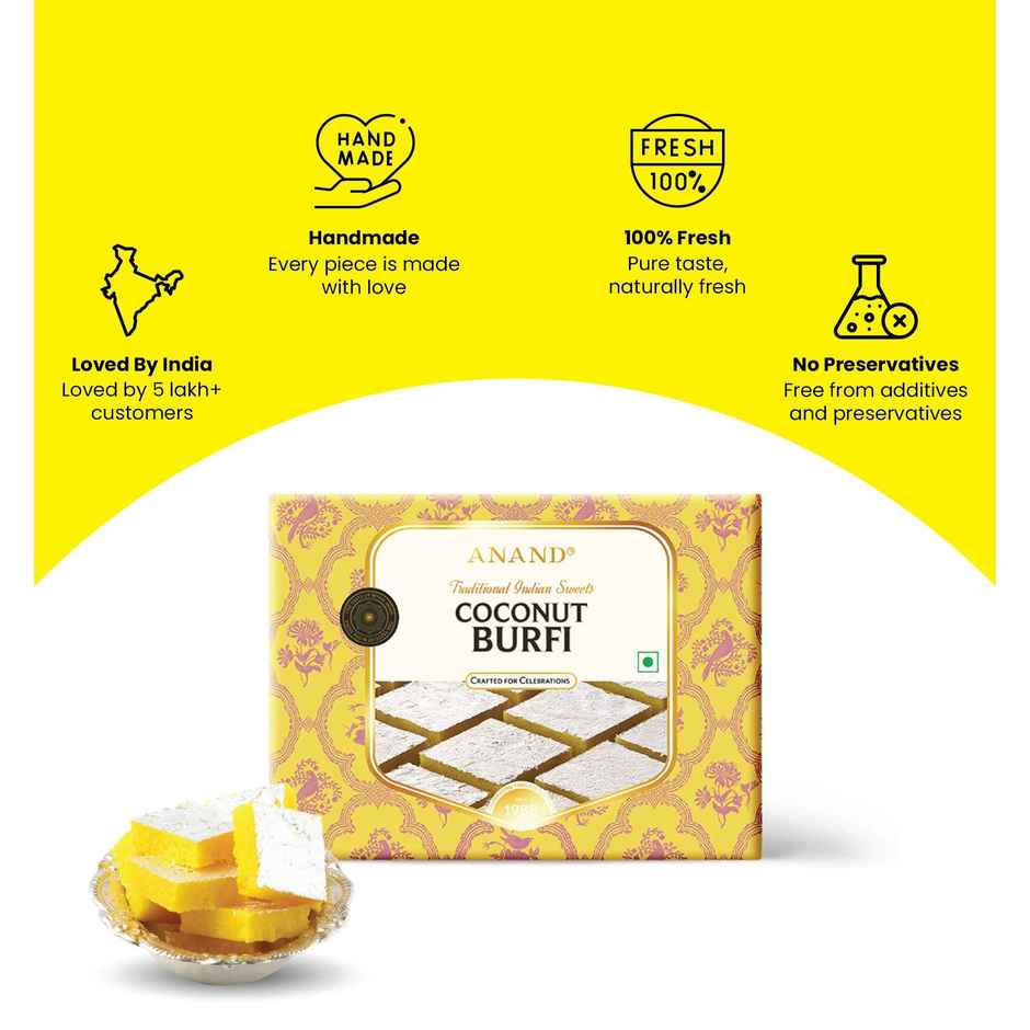 Ghee Coconut Burfi by Anand