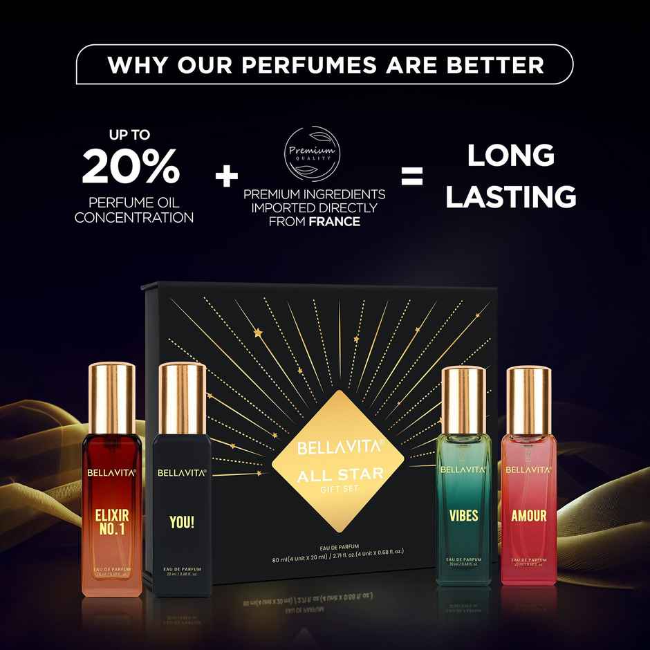 Bella Vita Organic All Star Edp Perfume Gift Set For Men