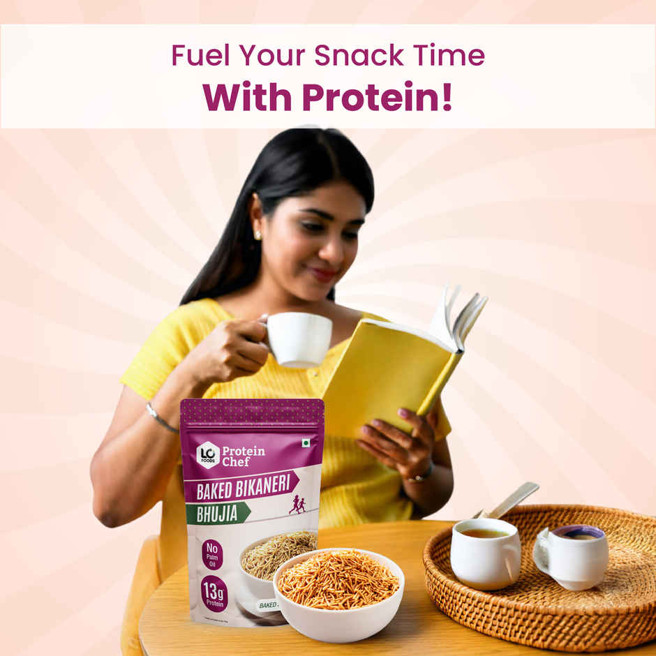 Protein Chef High Protein Bikaneri Bhujia | Sprouted Flour, No Palm Oil Bhujiya Healthy Snacks 