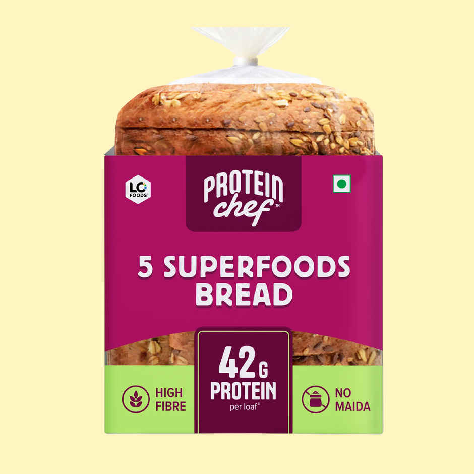 Protein Chef 42 G Protein Multigrain Bread | 5 Superfoods | No Maida