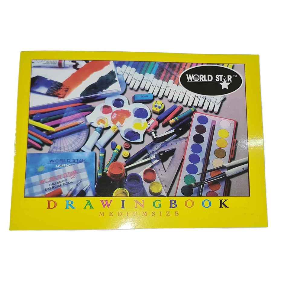 ABK Yellow Drawing Book Unruled 36 Pages 29 x 21 cm