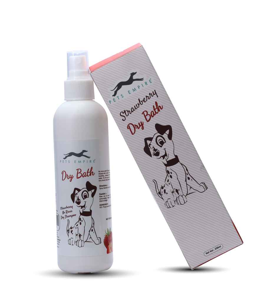 Pets Empire Waterless Shampoo , Dry Bath For Dogs Strawberry Fragrance