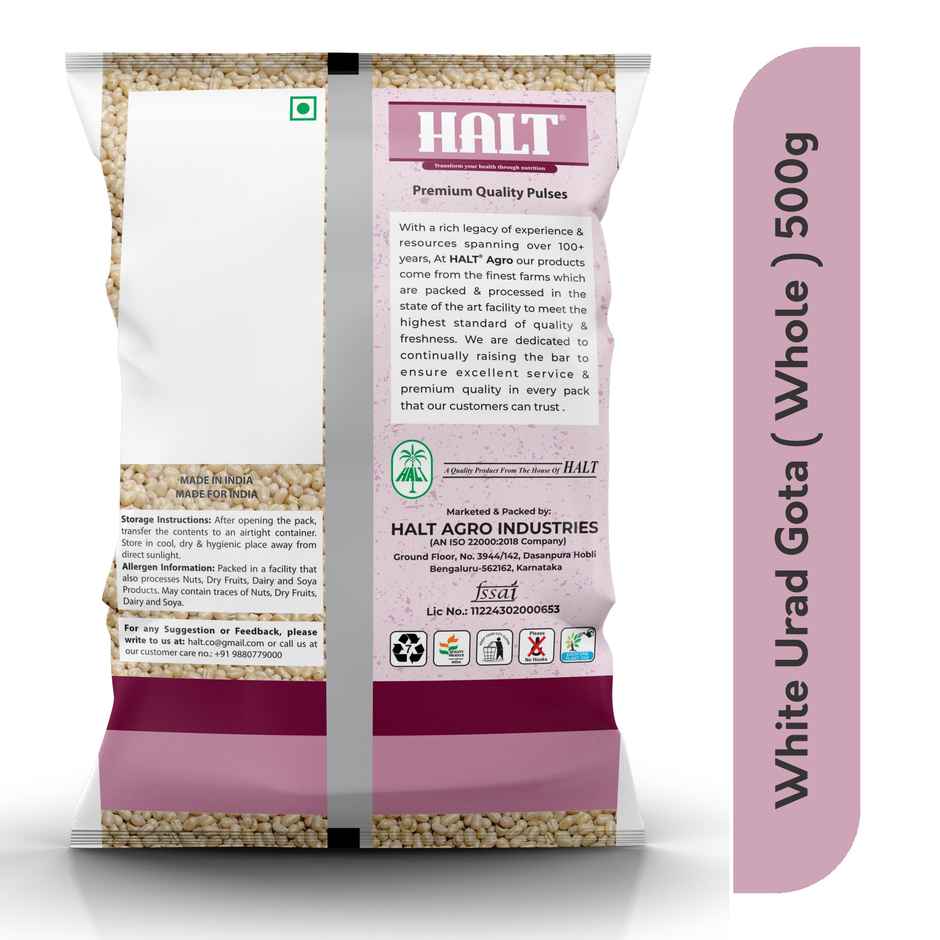 Halt Split White Urad Dal