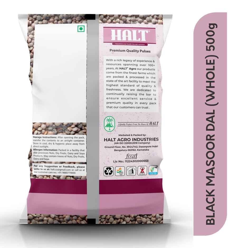 Halt Black Masoor Dal Whole