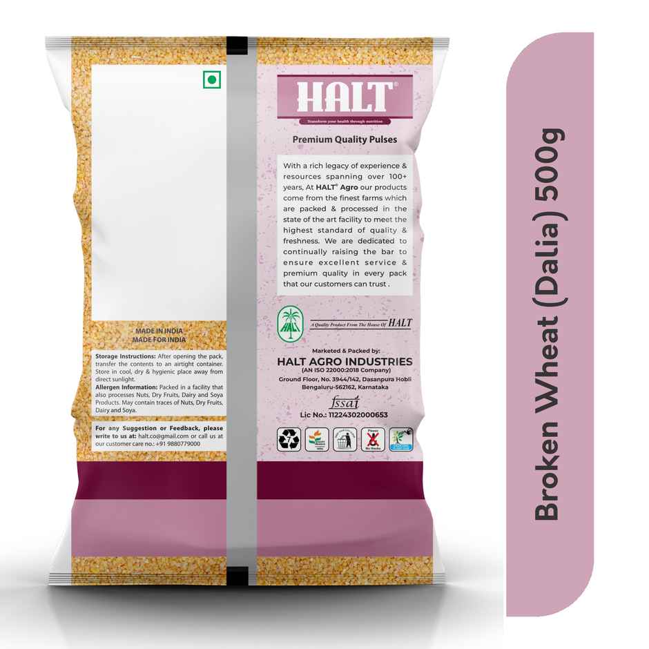 Halt Broken Wheat Daliya