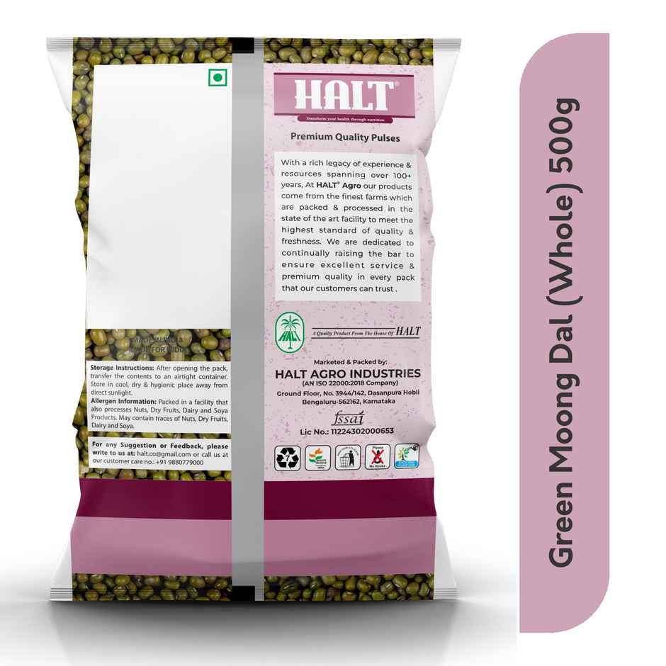 Halt Green Moong Dal Whole