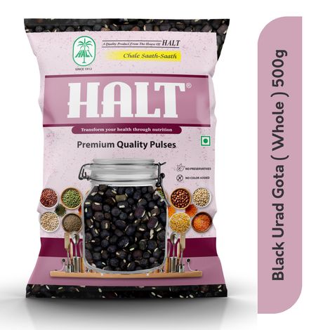 Halt Black Urad Whole Gota