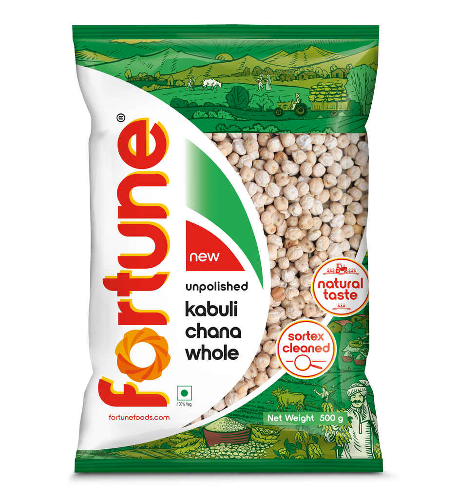 Fortune Unpolished Kabuli Chana Combo