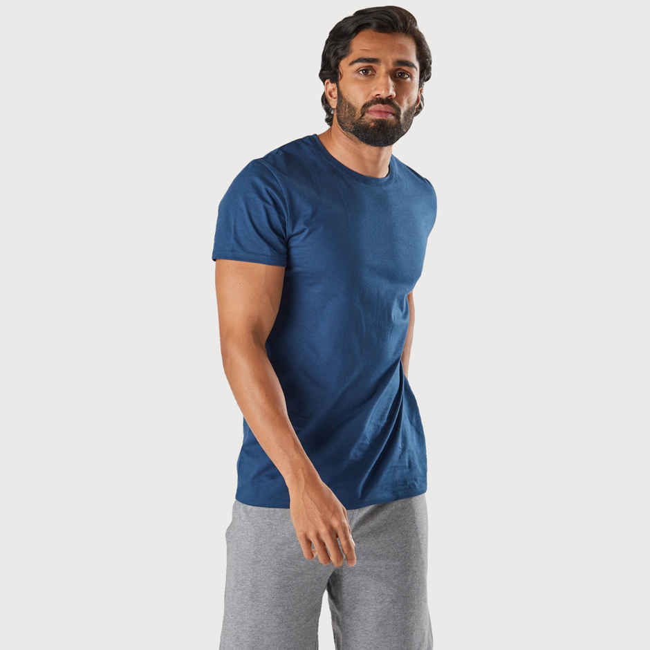 Decathlon | Domyos Men's Fitness T-shirt | Blue - M
