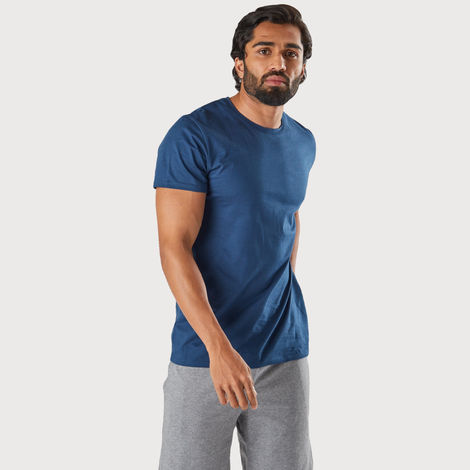 Decathlon | Domyos Men's Fitness T-shirt | Blue - M