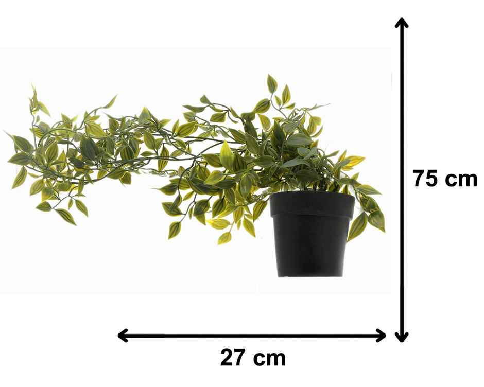 Kuber Industries Artificial Plant with Pot | Indoor Fake Plant | Green