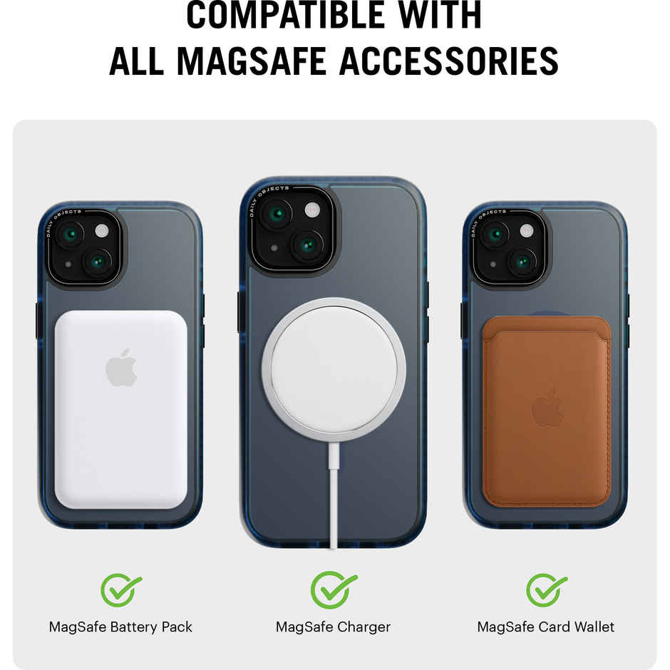 DailyObjects iPhone 15 Blue Nimbus MagSafe Phone Case
