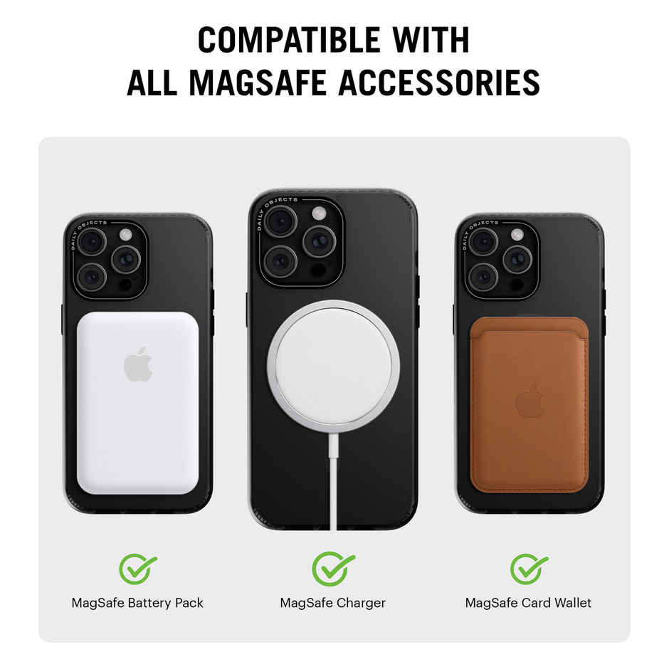 DailyObjects iPhone 15 Pro Max Black Nimbus MagSafe Phone Case