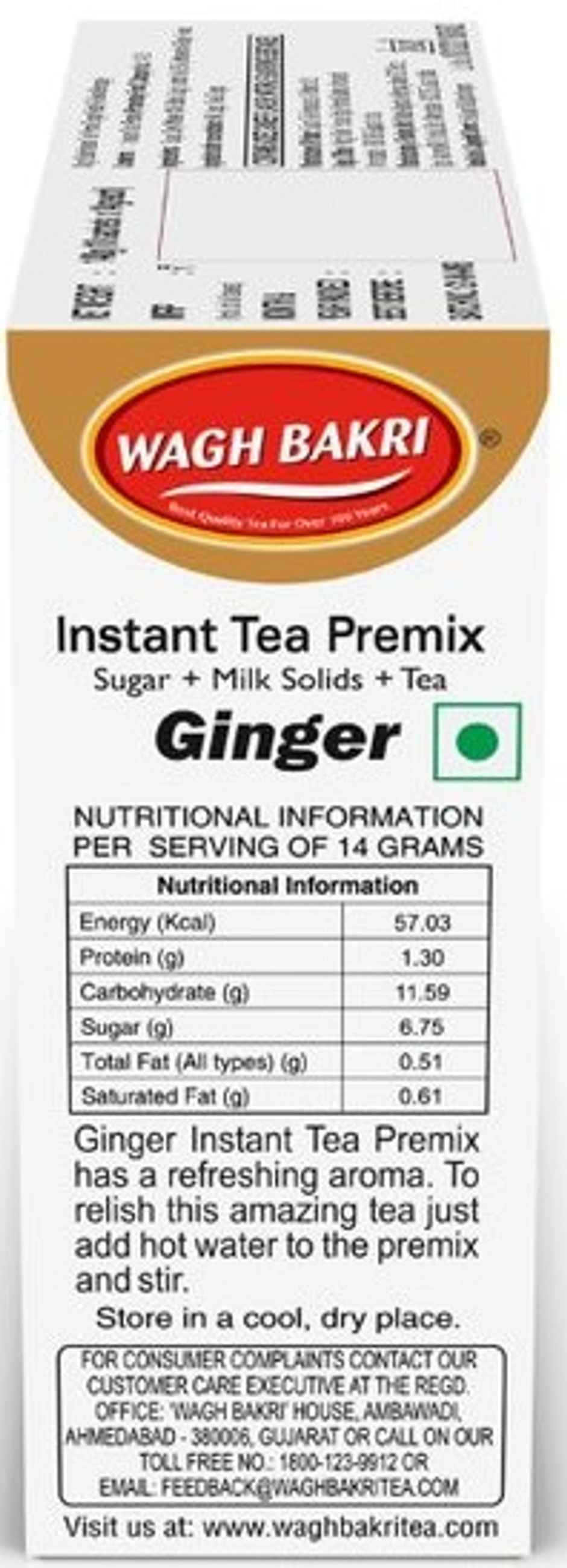 Wagh Bakri Ginger Tea Premix