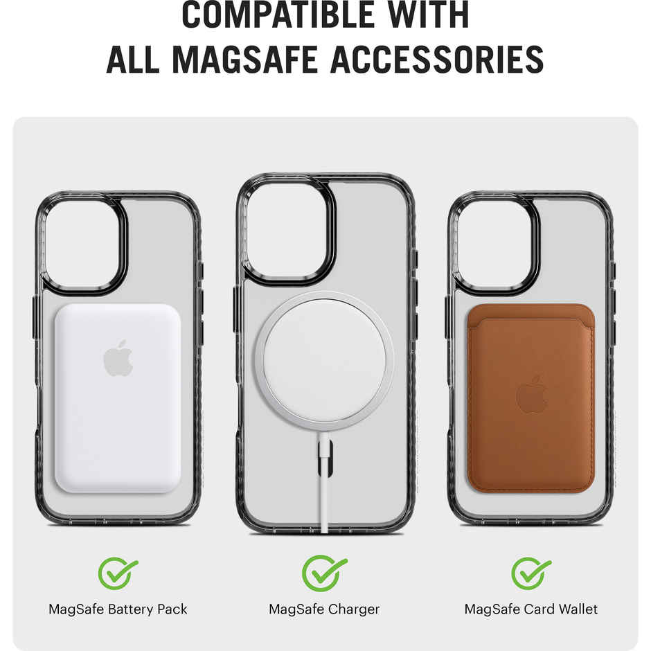 DailyObjects iPhone 16 Stride 2.0 Clear MagSafe Phone Case