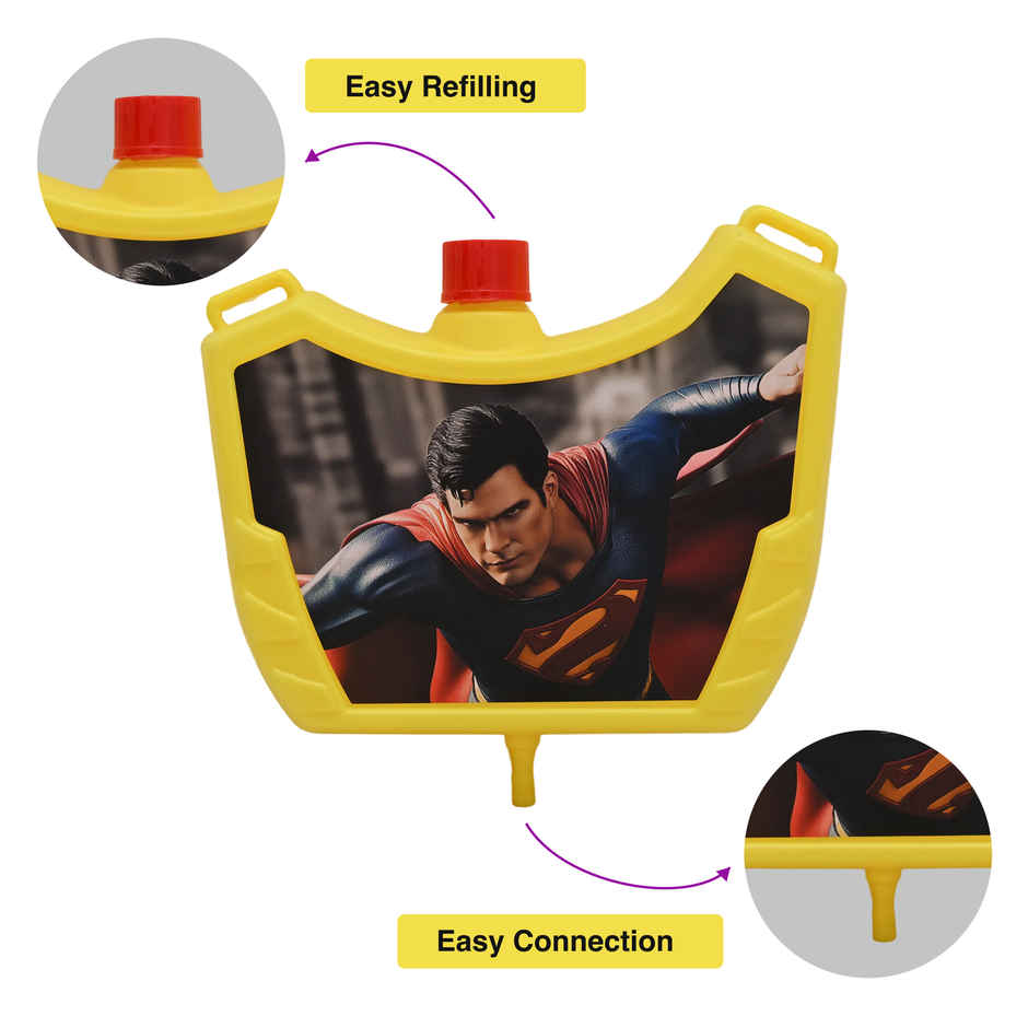 Superman Holi Water Tank Pichkari | 1.25 L | Tomuncle