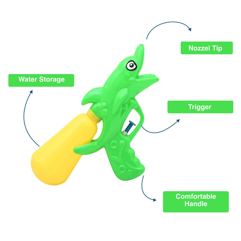 Water Gun Toys for Holi Fish | Assorted | Tomuncle