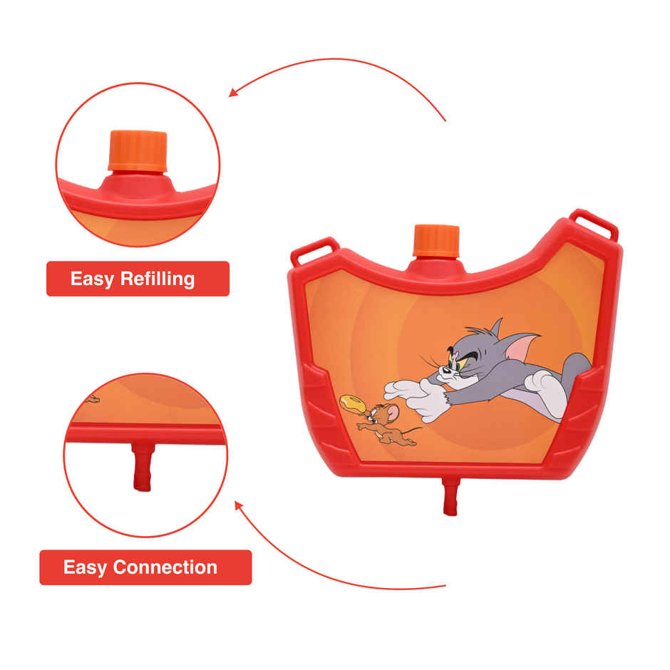 Tom and Jerry Holi Water Tank Pichkari | 1.25 L | Tomuncle