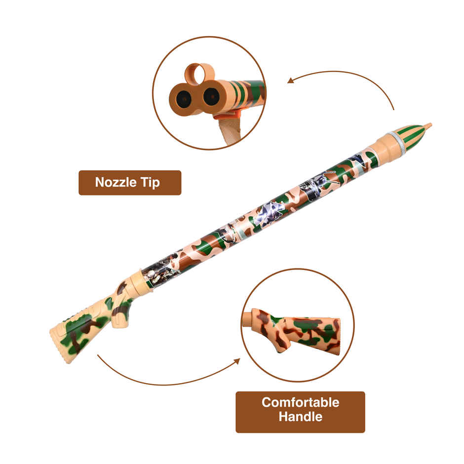 HT Army Pump Water Pichkari for Holi | 26 Inch | Tomuncle