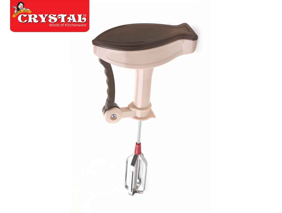 Crystal Plastic Impel Hand Beater / Blender (Colour May Vary)