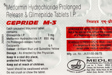 Gepride M-3 Tablets PR