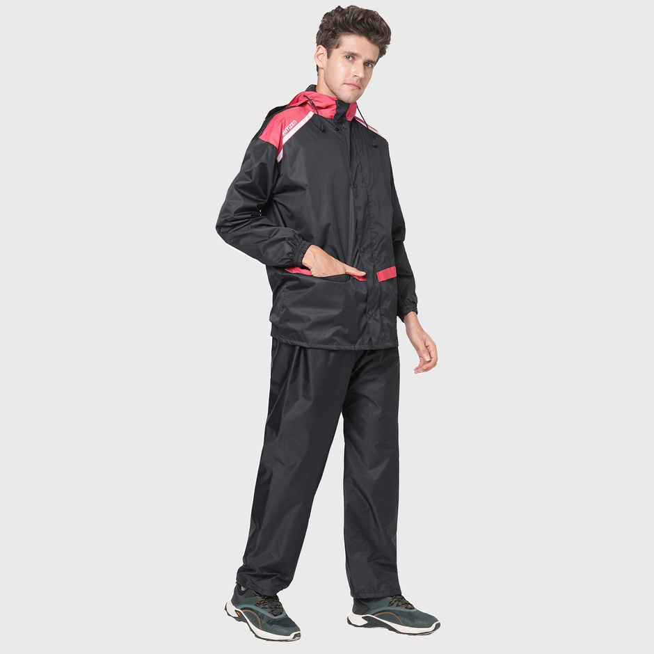 Citizen Reversible Series Raincoat With Pant - Black - CR017-2XL
