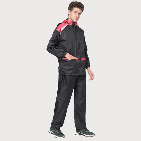 Citizen Reversible Series Raincoat With Pant - Black - CR017-2XL