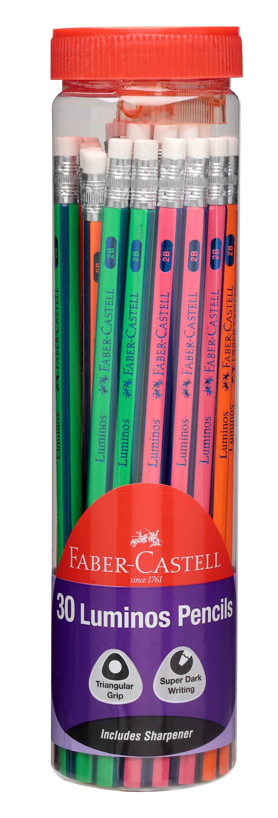 Faber-Castell- Jar Of 30 Luminos Pencils