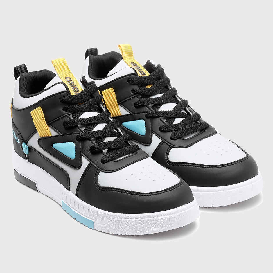 Asian Tarzan-11 Men High Top Sneakers Lightgrey-Black (Size-6)