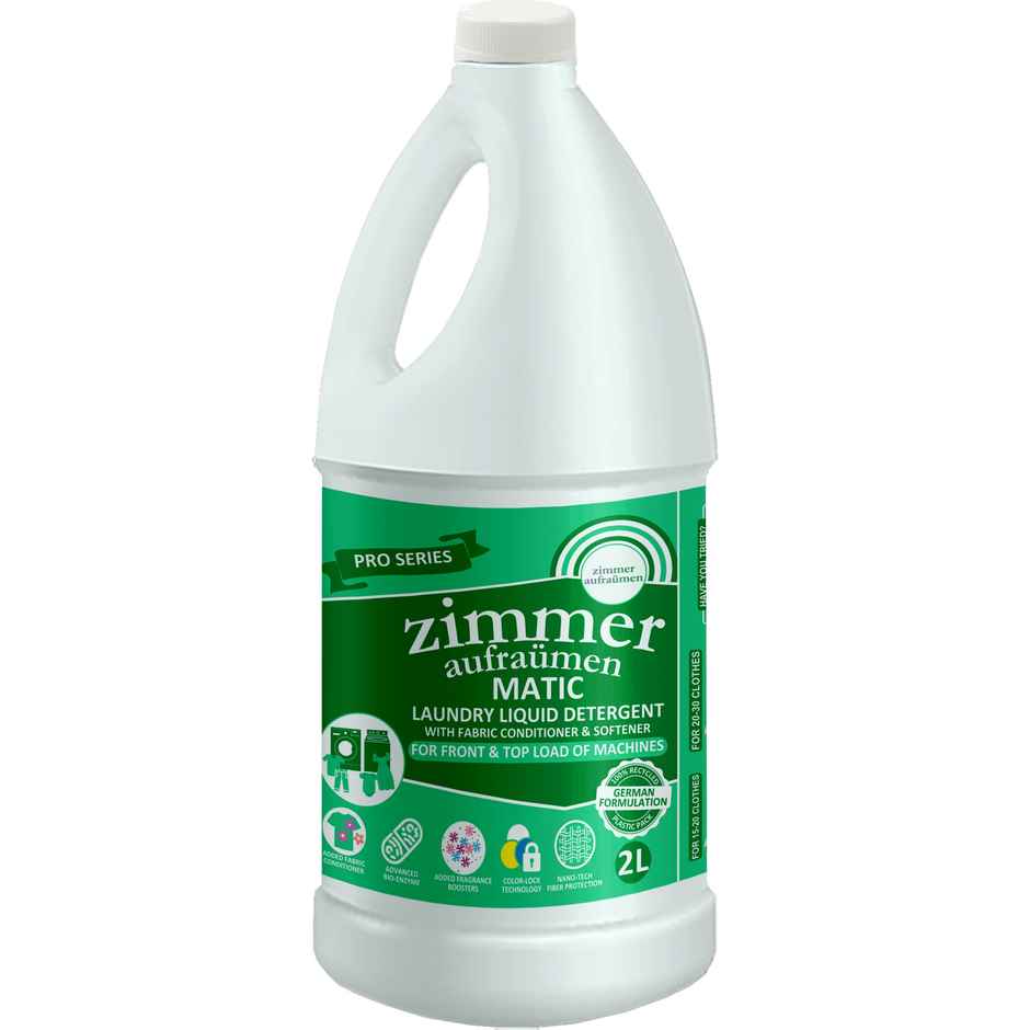Zimmer Aufraumen Low Foam Front & Top Load Plant-Based Detergent Liquid