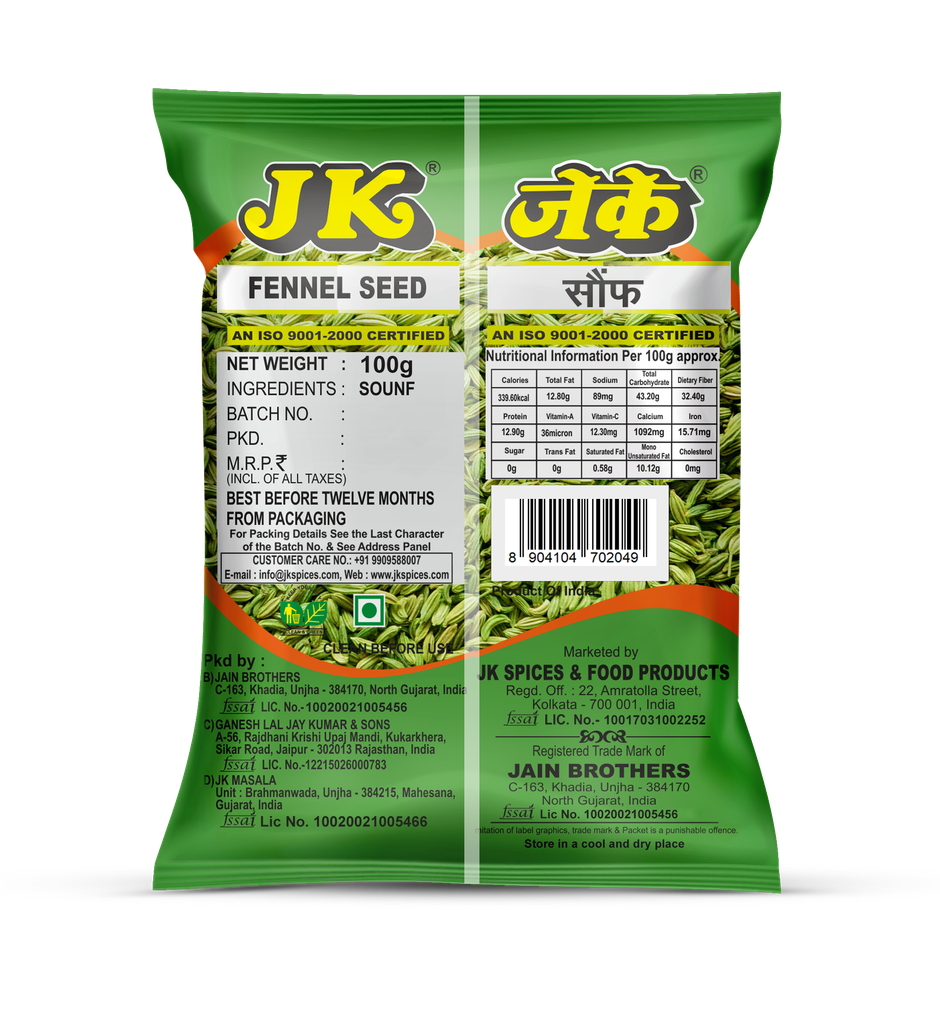 Jk Souff | Fennel Seed Combo