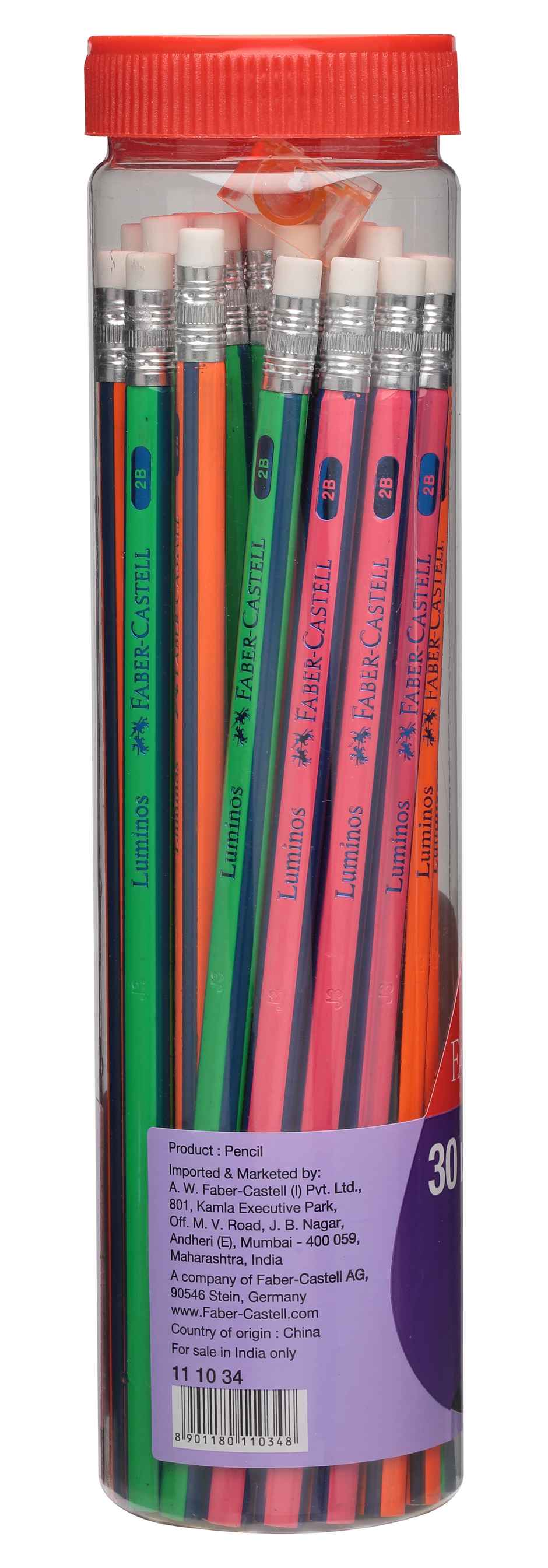 Faber-Castell- Jar Of 30 Luminos Pencils