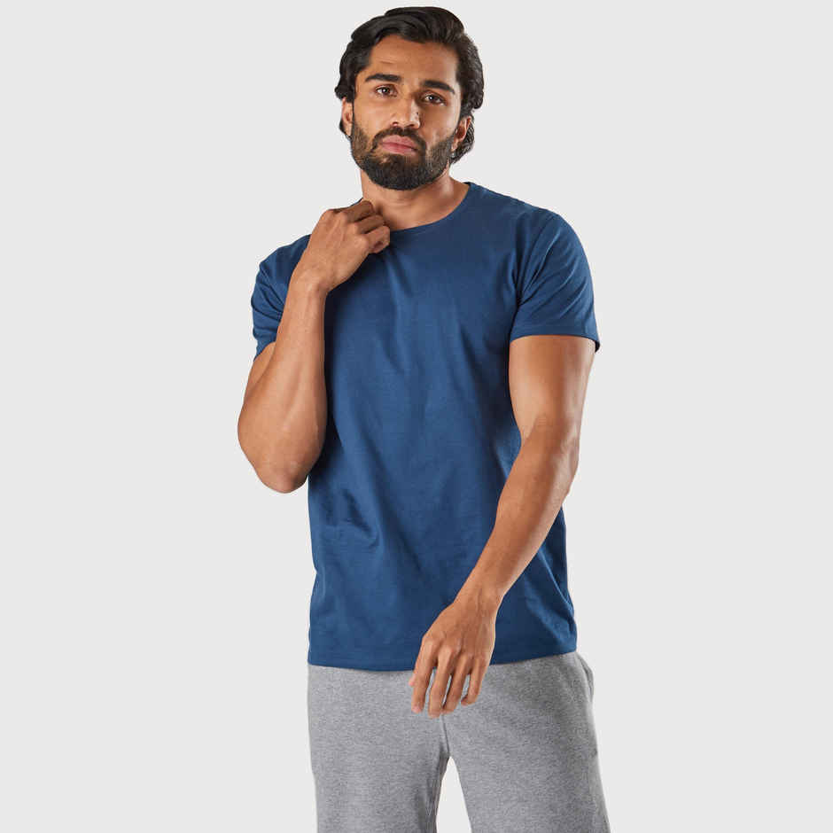 Decathlon | Domyos Men's Fitness T-shirt | Blue - M