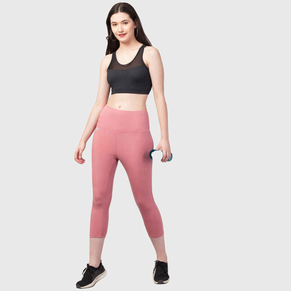 Fflirtygo Women's Capri 4 Way Stretch Slim Fit Leggings Fsc Brose | M