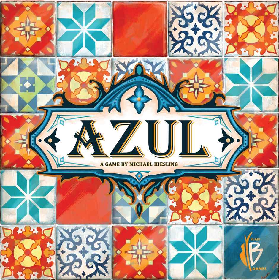Awestuffs Azul Game Strategy Tile Placement Family Board Games for Adults and Kids 2 to 4 Players