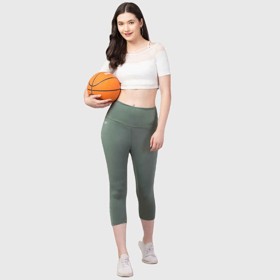 Fflirtygo Women's Capri 4 Way Stretch Slim Fit Leggings Fsc Msage | M