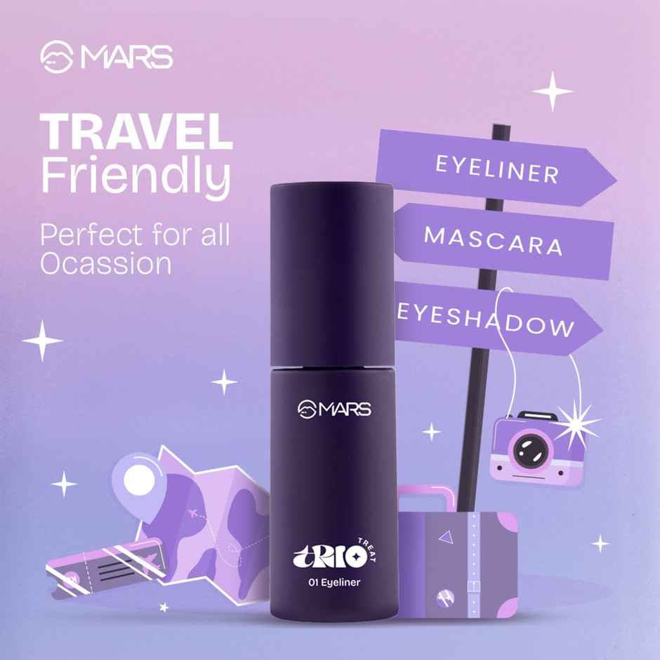MARS Cosmetics TRIO Treat 3-IN-1 Eye Makeup Kit | Eyeliner Mascara & Eyeshadow