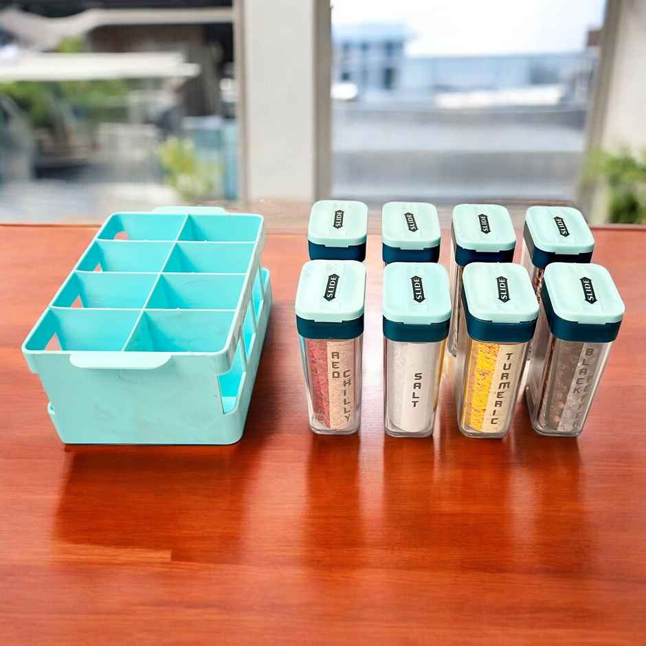 Spice and Masala Holder | With Tray Blue Colour