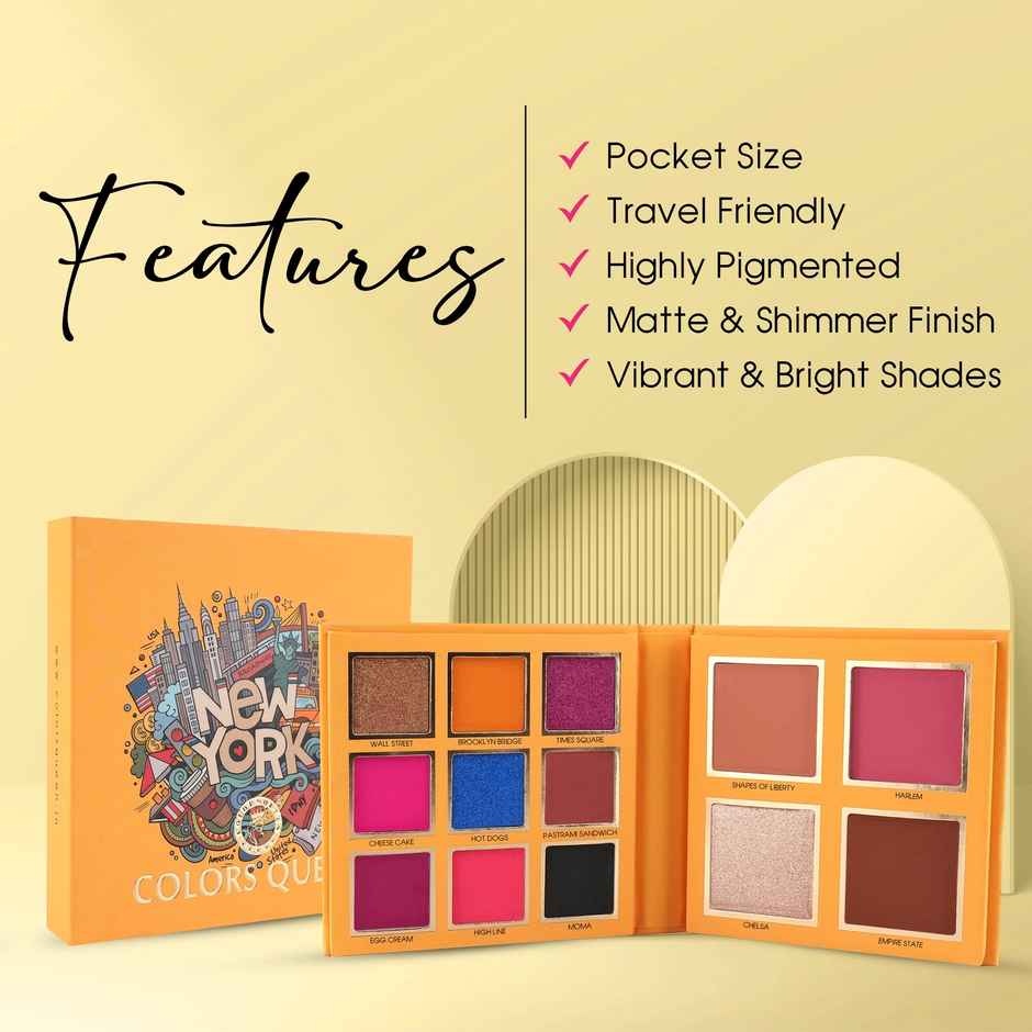 Colors Queen Country Obsession Eyeshadow Palette � New York | Matte & Shimmery Finish