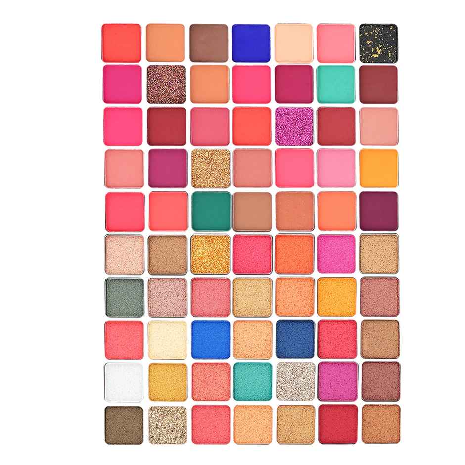 Colors Queen 70 Multi|Color Eyeshadow Palette Shimmer & Glitter Shades | Easy to Blend | 70 Color