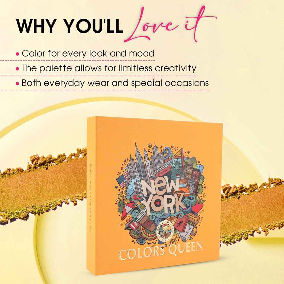 Colors Queen Country Obsession Eyeshadow Palette � New York | Matte & Shimmery Finish