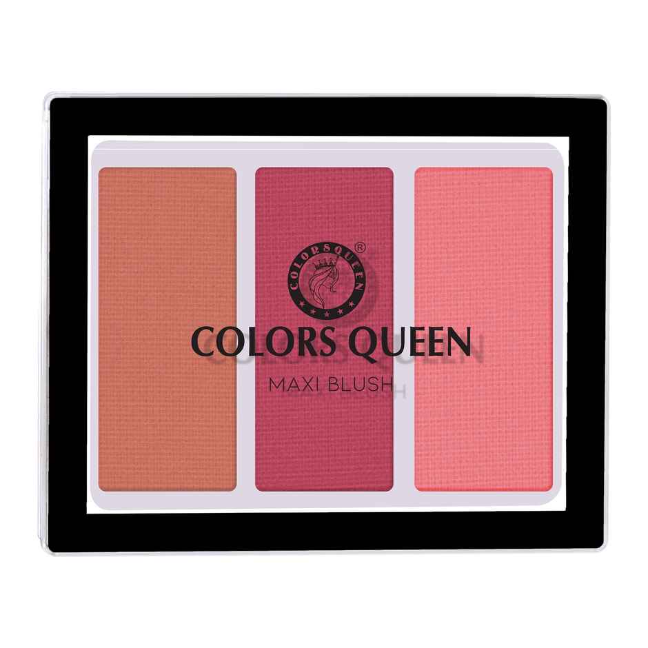 Colors Queen 3 Multicolor Maxi Blush Blusher for Face Makeup | Shade | 03
